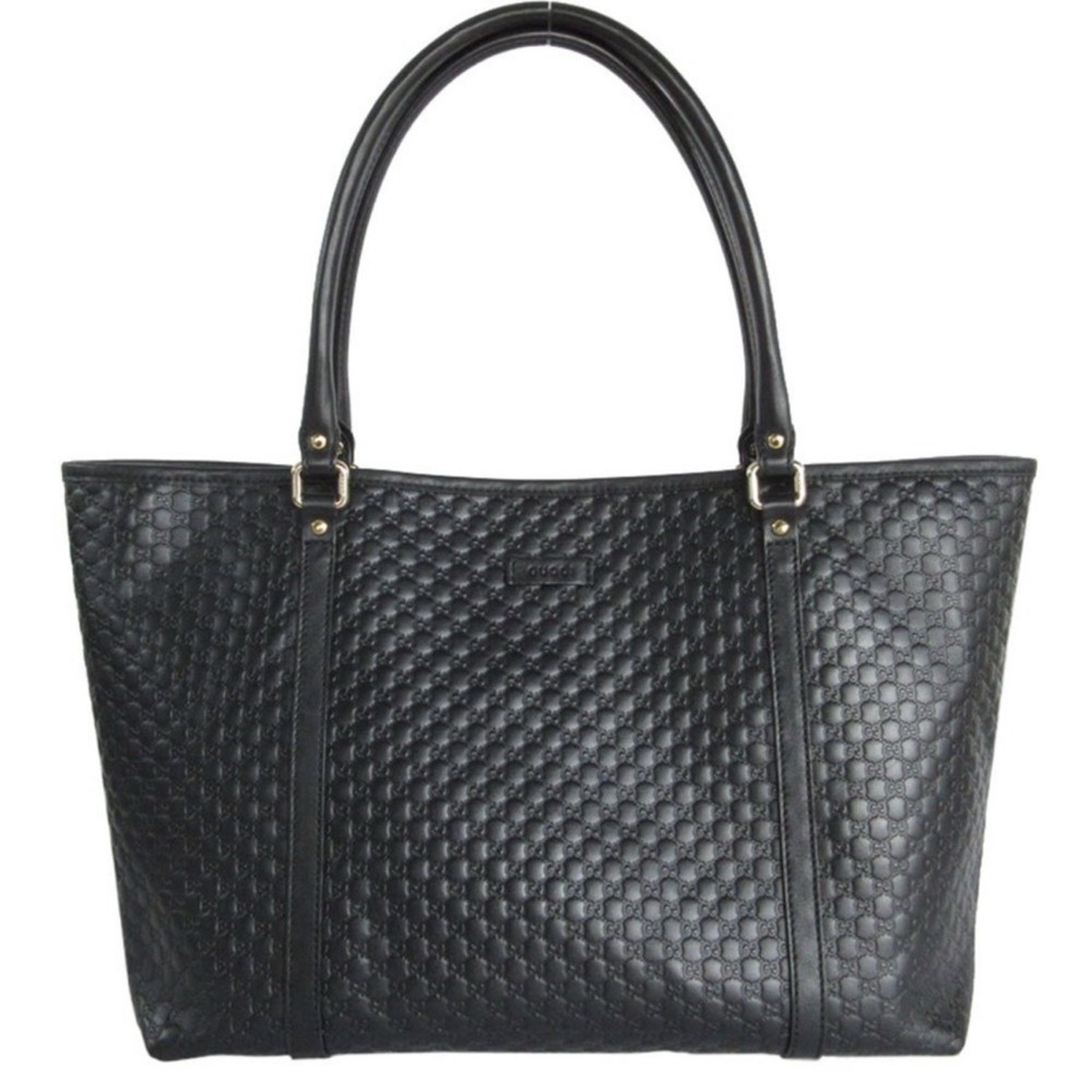 GUCCI Shoulder Bag Tote Micro Guccissima